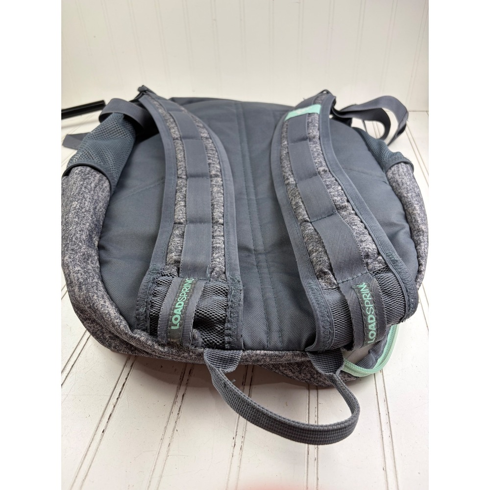 Adidas Excel V Heather Grey Mint Green School Gym Backpack Unisex - Picture 14 of 14